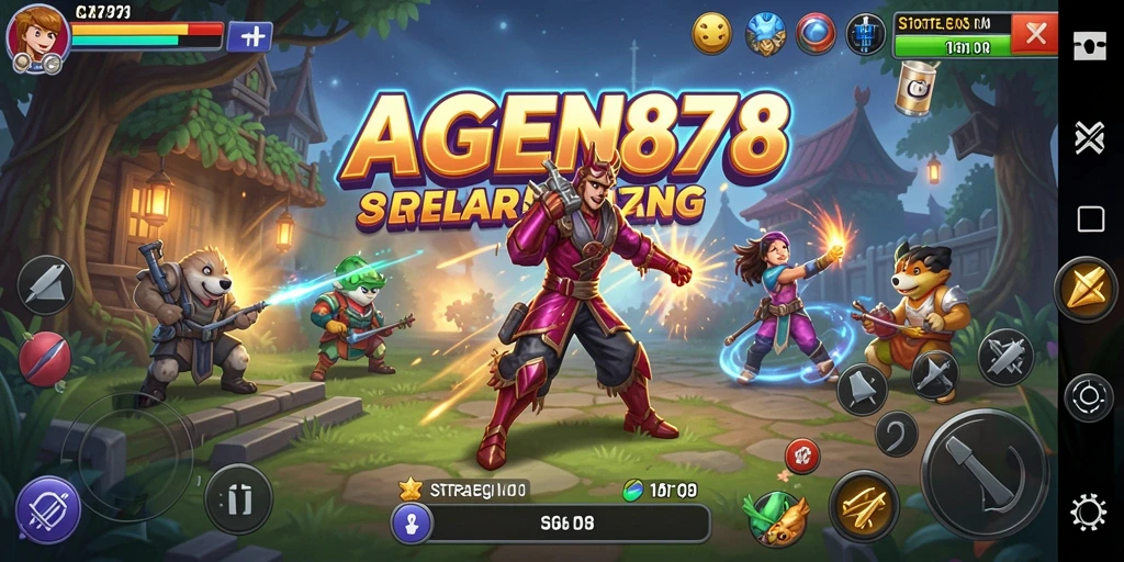 Tampilan gameplay menantang dari AGEN878 yang memukau.