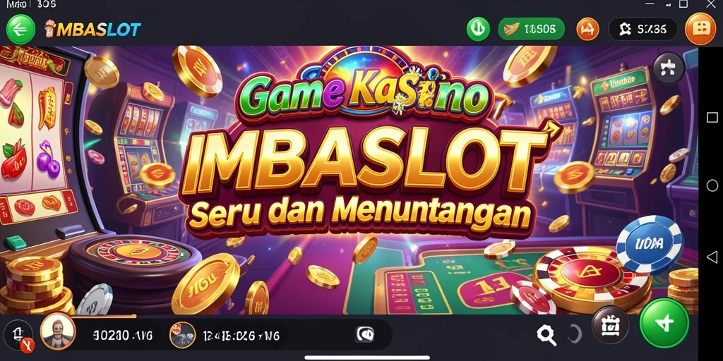 Tampilan gameplay <strong>IMBASLOT</strong> yang mendebarkan dan penuh warna.