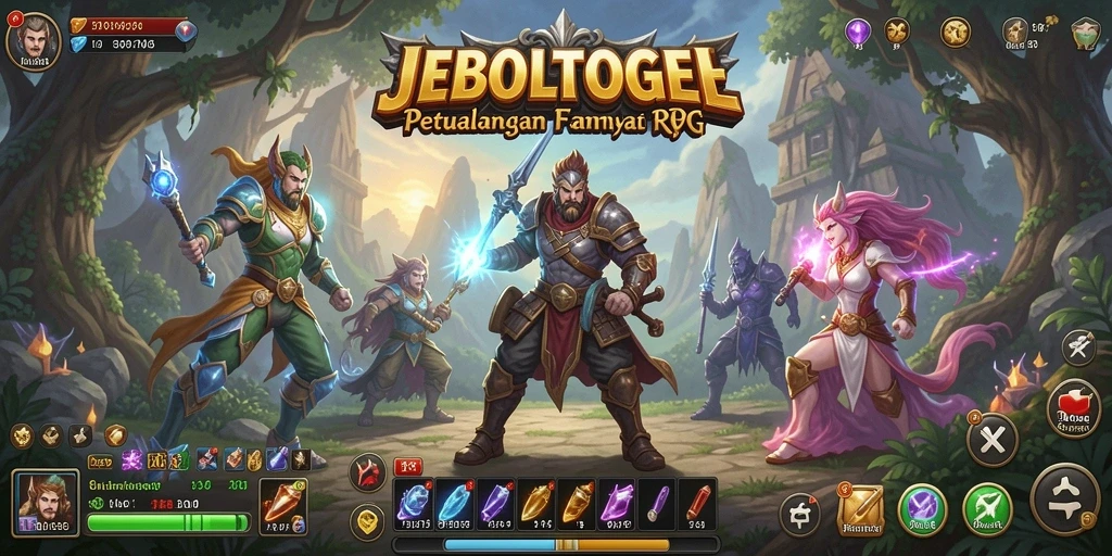 Tampilan gameplay RPG yang mendebarkan di JEBOLTOGEL.