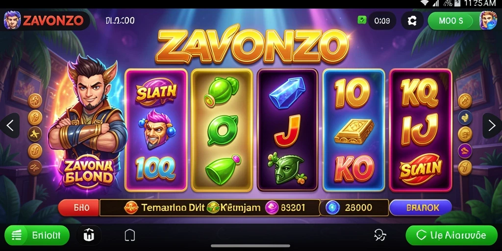 Tampilan menarik dari gameplay ZAVONZO menunjukkan keseruan slot.